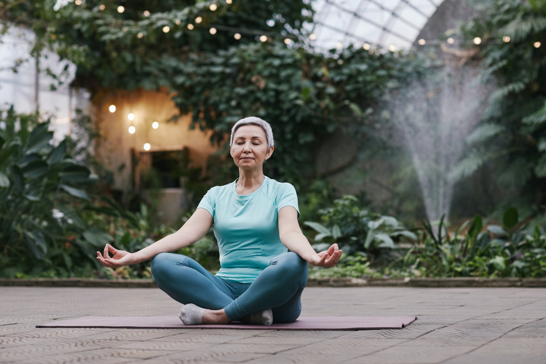 healthy woman relaxation garden wider community is part of human givens