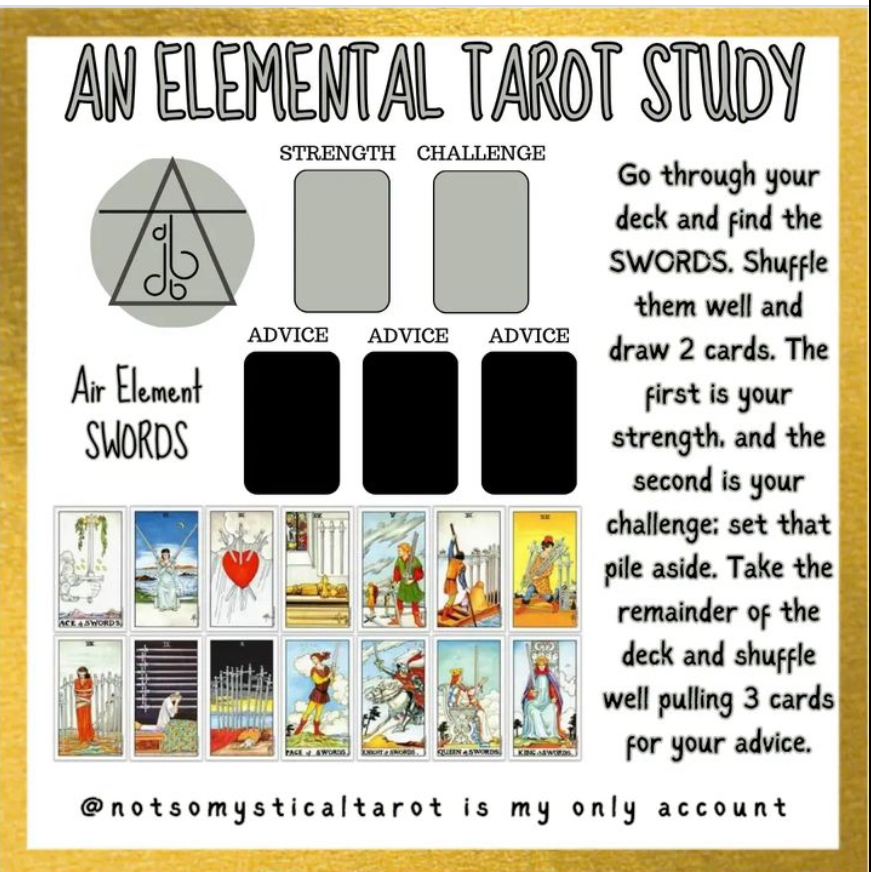 Self care with tarot air suit spread
