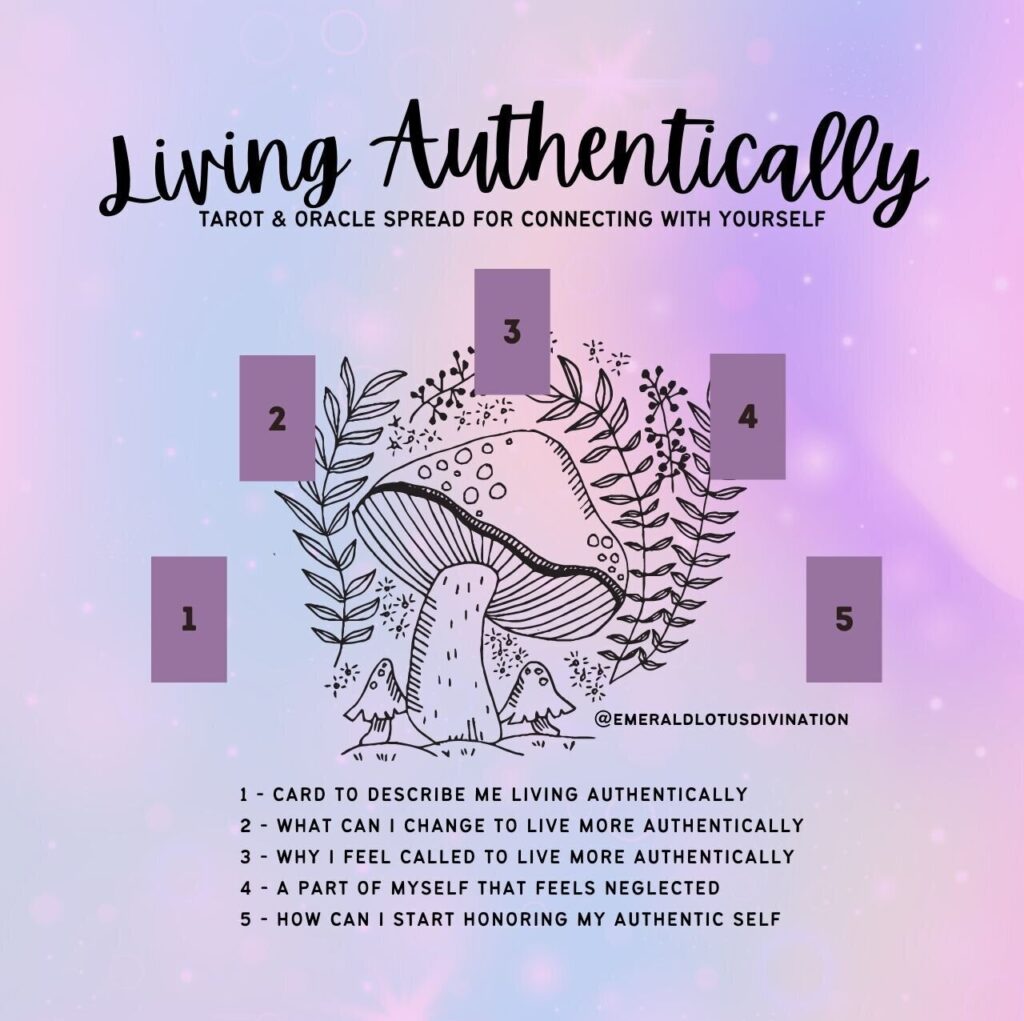 Tarot spread for living authentically