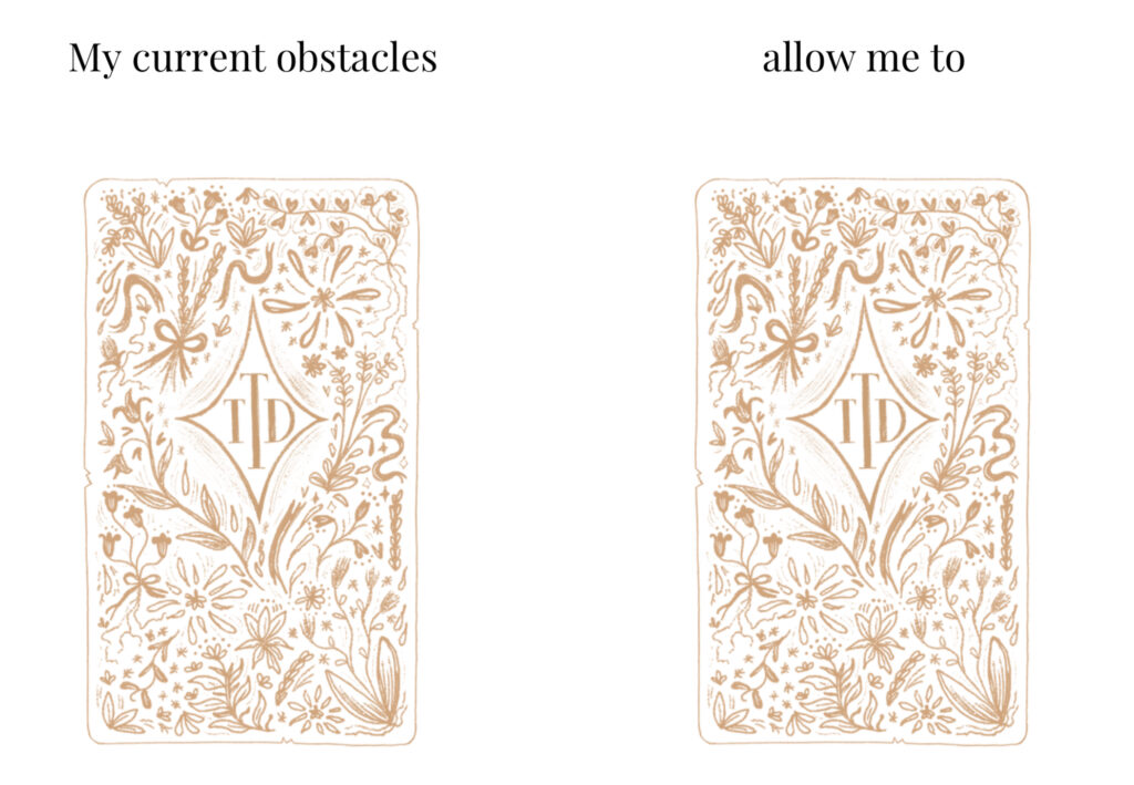 Dealing with obstacles 2 card spread from the tarot diagnosis